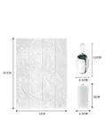 Charger l'image dans la visionneuse de la galerie, Toilet bag dispenser and cleaning supplies with bag dimensions, showcasing practical pet care solution.
