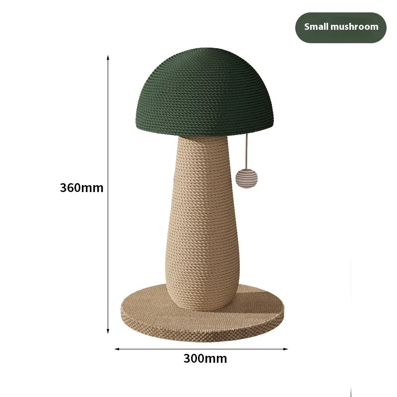 Mushroom Sisal Cat Scratching Post – Wear-Resistant Cat Scratch Board