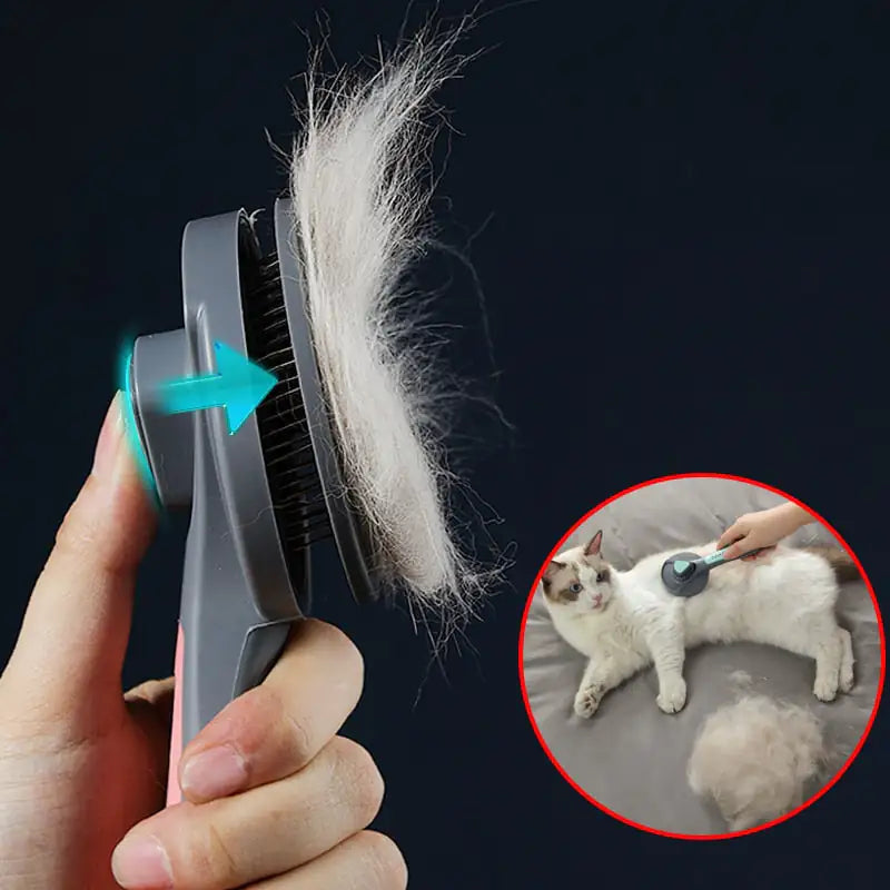 Brosse de toilettage Puffyfur pour animaux de compagnie – Démêlage doux pour un pelage plus sain