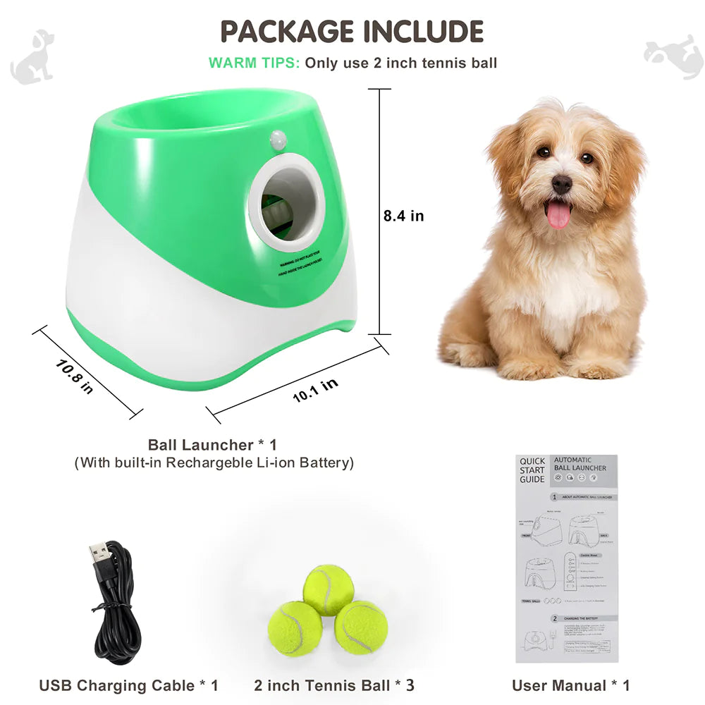 Lanceur automatique de balles pour animaux de compagnie, jouet d'extérieur, lanceur de tennis pour chiens, outil de promenade pour chiens