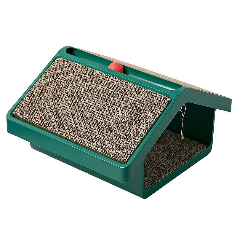 Cat Scratcher House with Toy