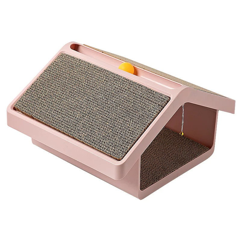 Cat Scratcher House with Toy