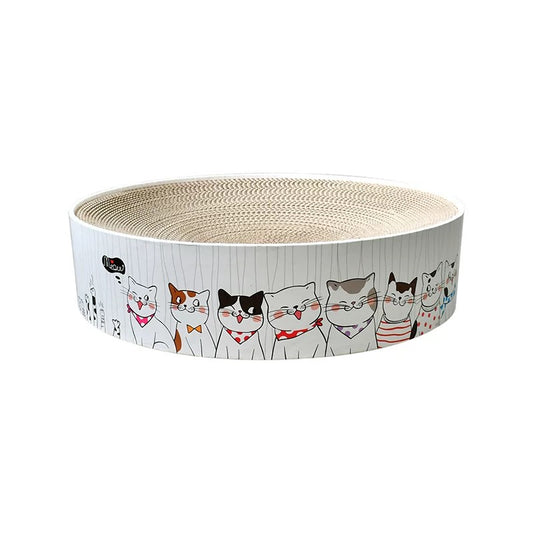 Round Corrugated Cat Scratching Board and Bed