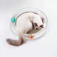 Charger l'image dans la visionneuse de la galerie, Griffoir ondulé pour chat avec herbe à chat et boules planétaires
