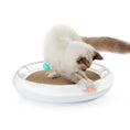 Charger l'image dans la visionneuse de la galerie, Griffoir ondulé pour chat avec herbe à chat et boules planétaires
