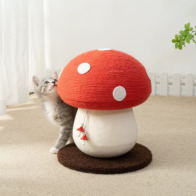 Mushroom Cat Scratching Board