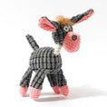 Charger l'image dans la visionneuse de la galerie, Jouet à mâcher en peluche en forme d'âne – grinçant et texturé maïs pour animaux de compagnie
