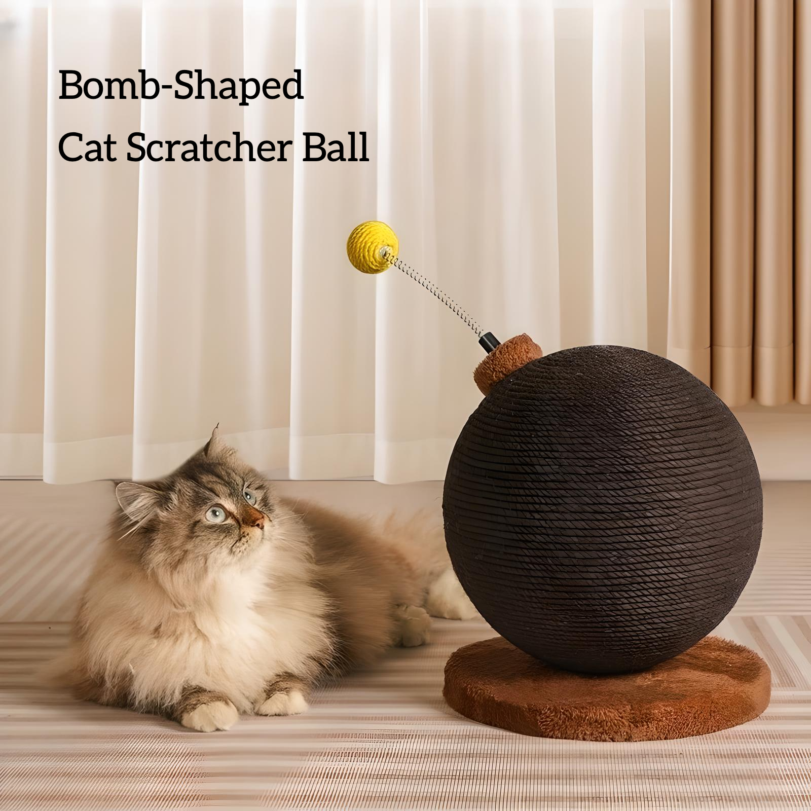 Bomb / Exclamation Point Cat Scratcher Post