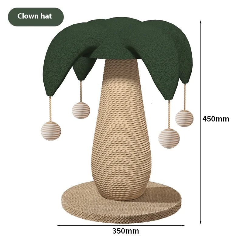 Mushroom Sisal Cat Scratching Post – Wear-Resistant Cat Scratch Board