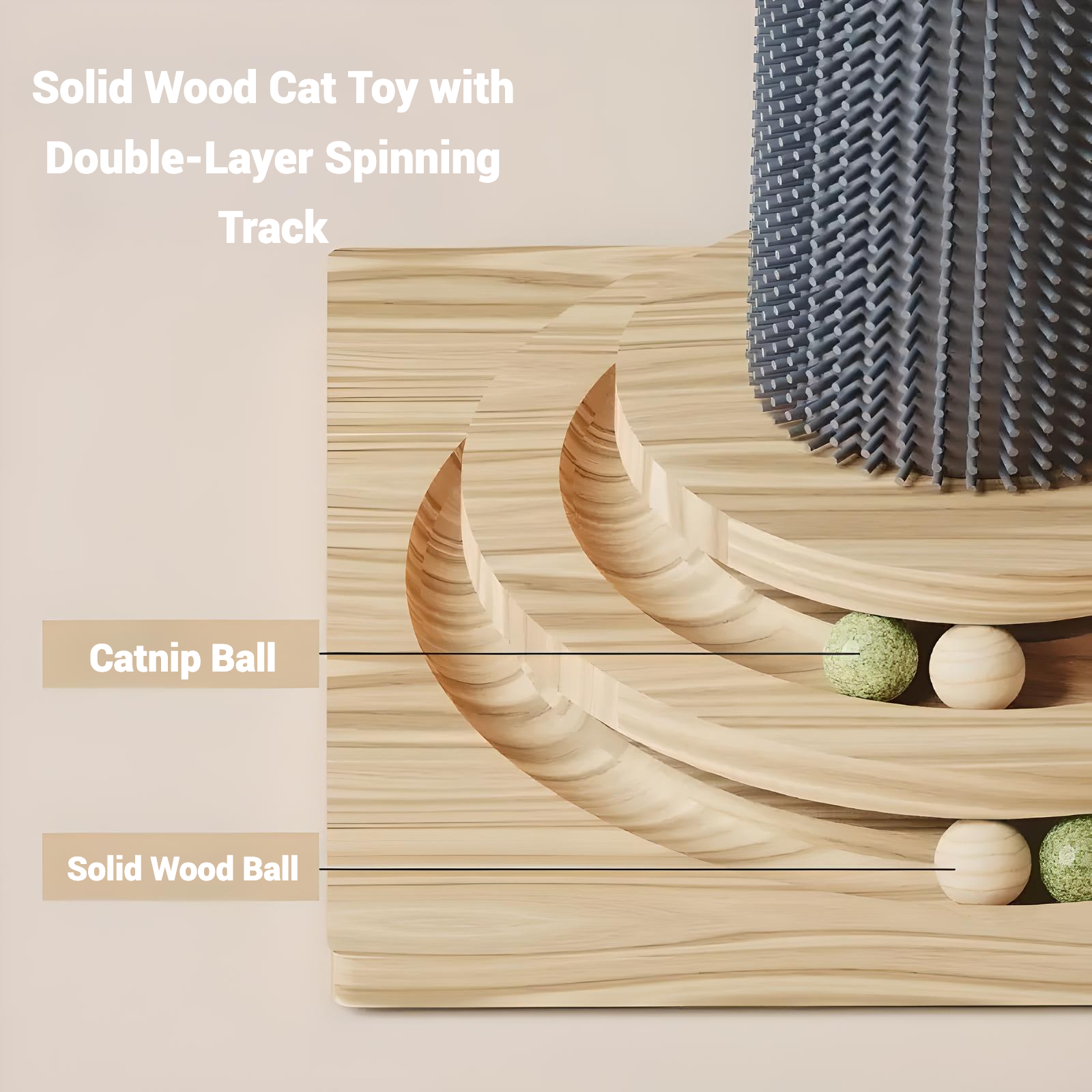 Multi-Function Cat Scratching Post & Turntable