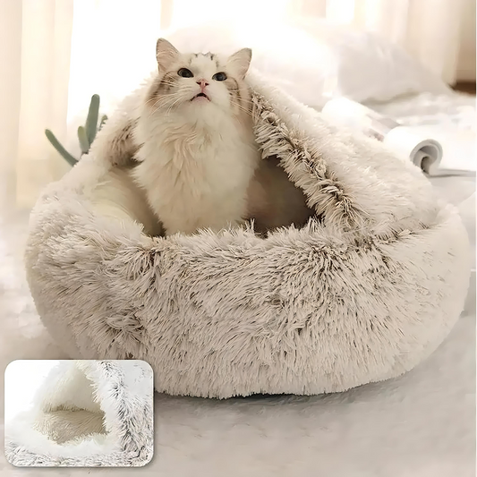 Lit en peluche douce pour animaux de compagnie