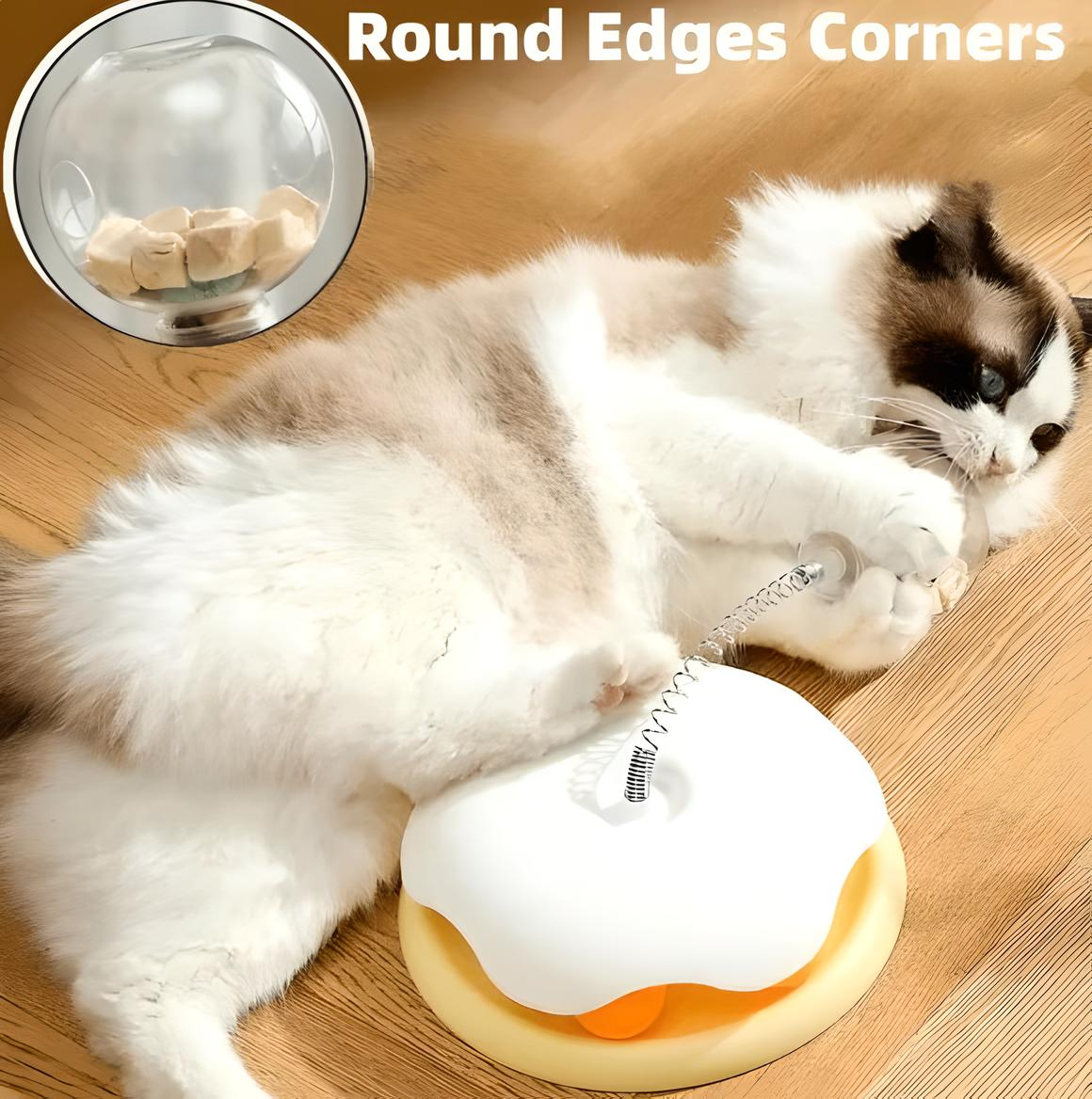 Jouet interactif pour chat à alimentation lente pour la distribution de nourriture