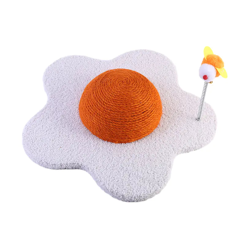 Planche à gratter en sisal fleuri pour chat