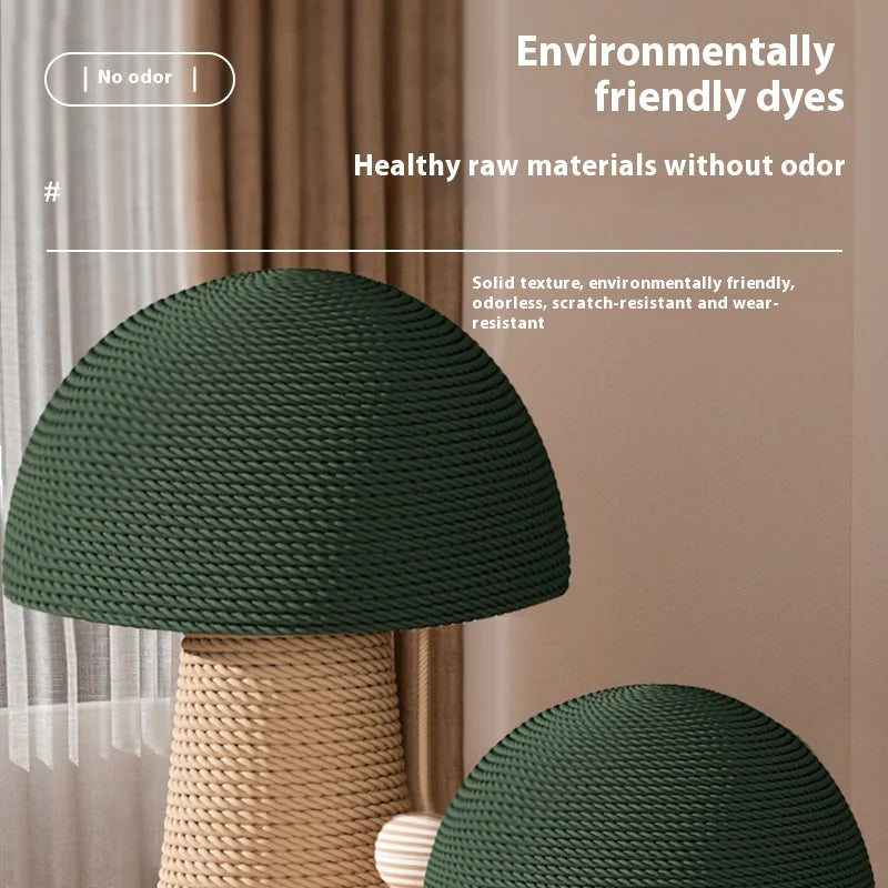 Mushroom Sisal Cat Scratching Post – Wear-Resistant Cat Scratch Board