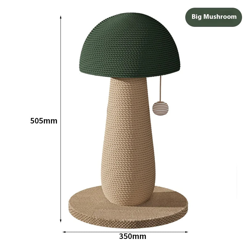 Mushroom Sisal Cat Scratching Post – Wear-Resistant Cat Scratch Board