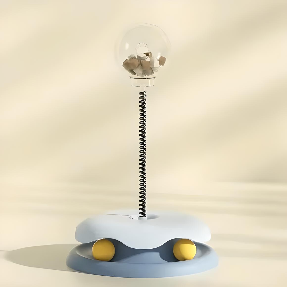 Jouet interactif pour chat à alimentation lente pour la distribution de nourriture