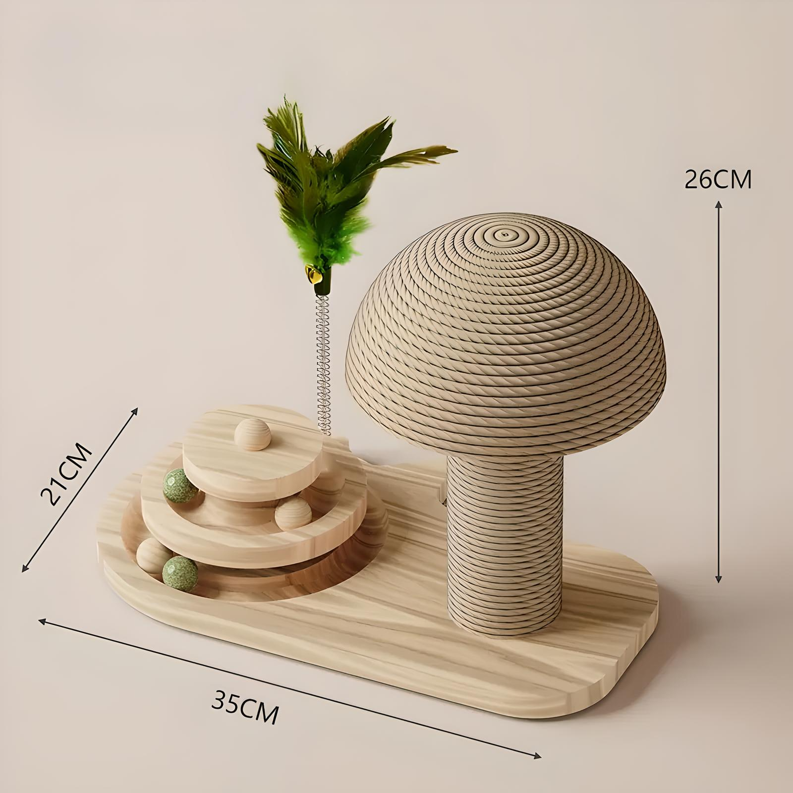 Multi-Function Cat Scratching Post & Turntable