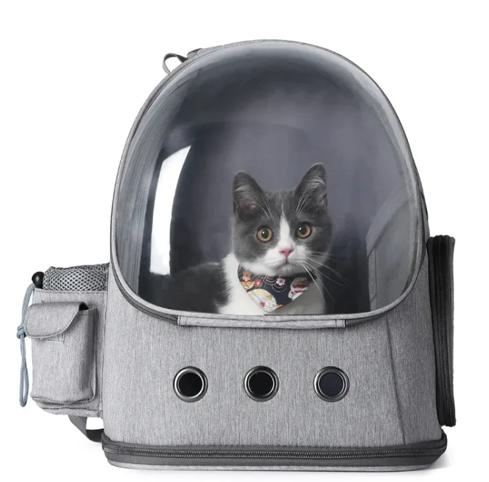 Sac à dos Space Capsule pour animaux de compagnie – Sac de transport portable et respirant pour chats et chiens