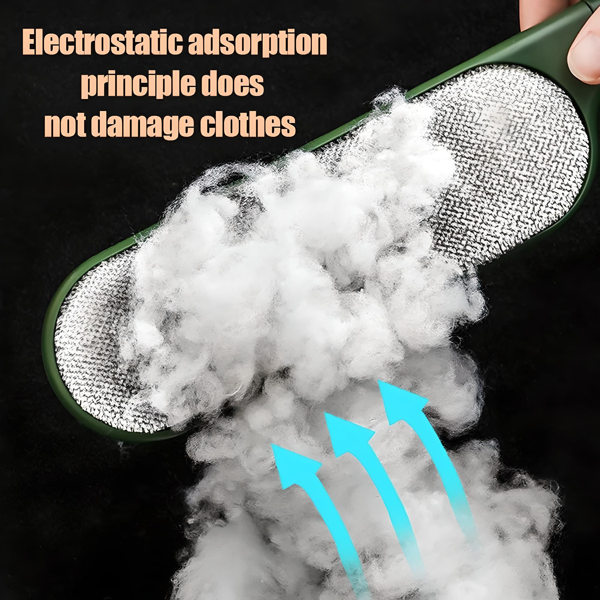 Brosse anti-peluches statique pour le nettoyage des vêtements et des poils d'animaux