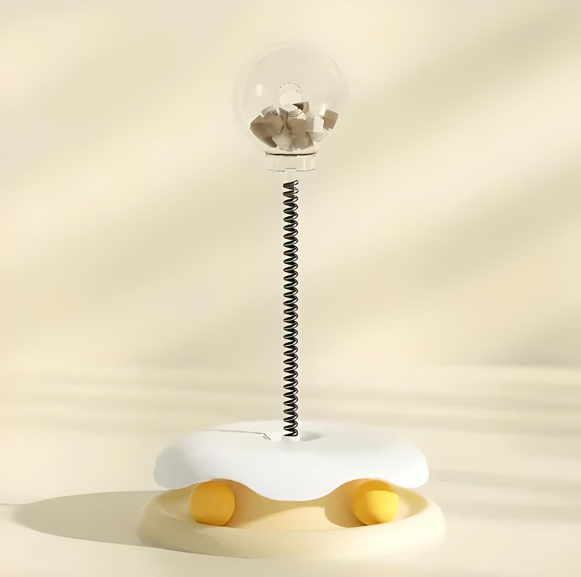 Jouet interactif pour chat à alimentation lente pour la distribution de nourriture