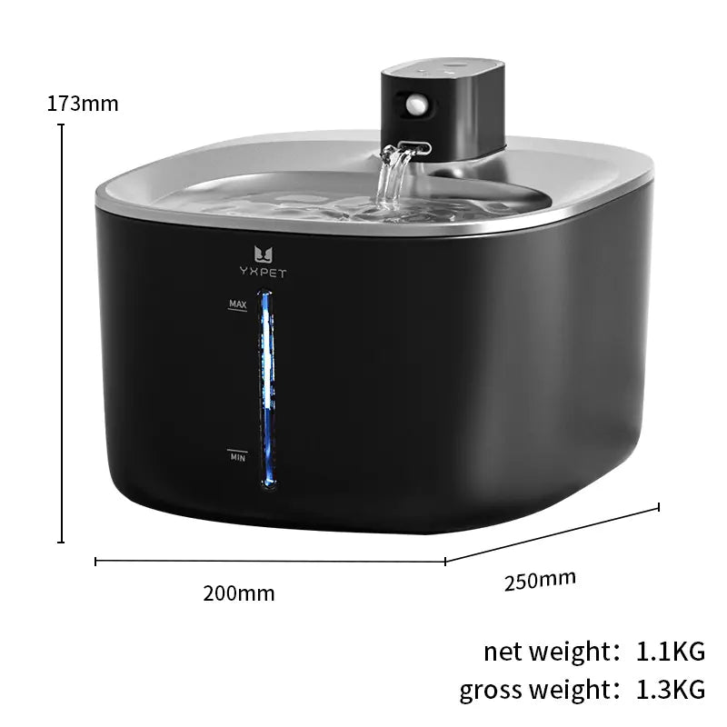 Fontaine à eau intelligente sans fil pour chat