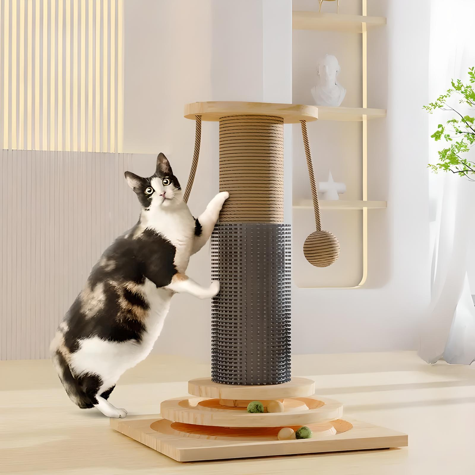 Multi-Function Cat Scratching Post & Turntable