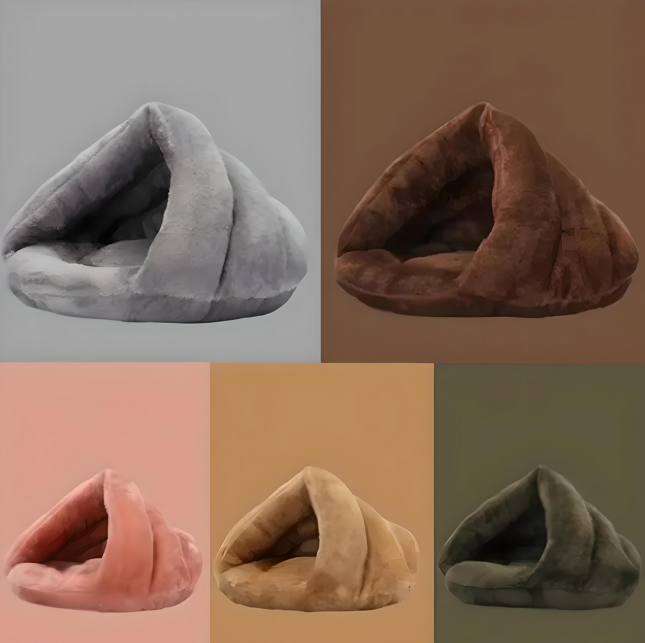 Panier pour animaux en polaire chaude – Semi-fermé pour plus de confort