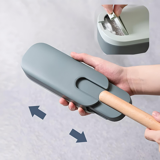 Brosse électrostatique autonettoyante réutilisable pour poils d'animaux