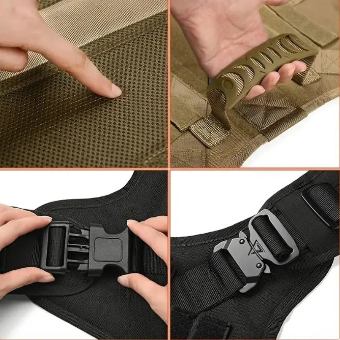 Gilet tactique d'extérieur pour grands chiens