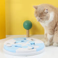 Charger l'image dans la visionneuse de la galerie, Plateau d'alimentation pour animaux de compagnie bleu et blanc en forme de puzzle
