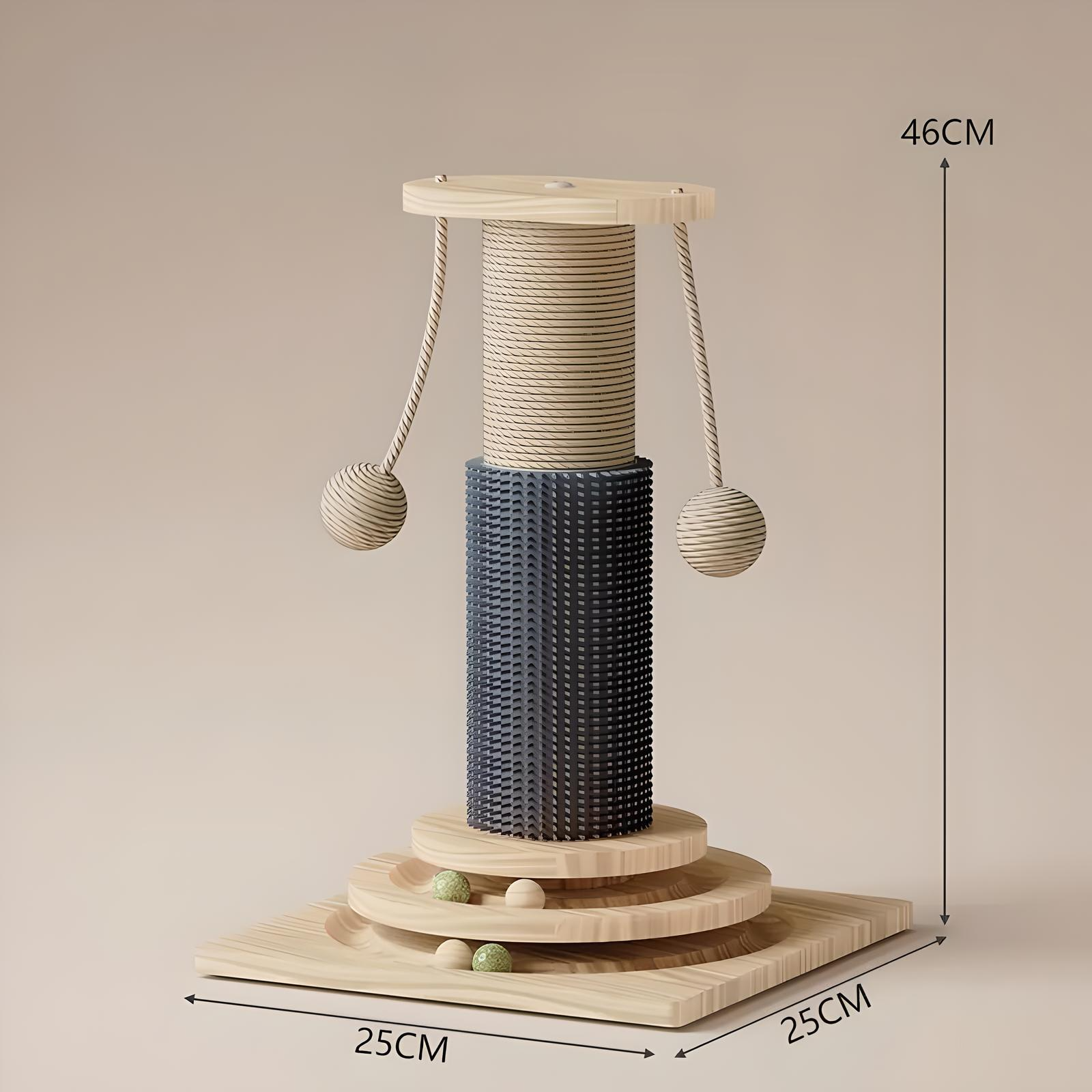 Multi-Function Cat Scratching Post & Turntable
